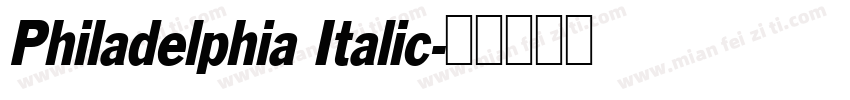 Philadelphia Italic字体转换